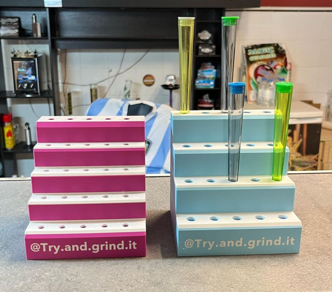 3 Custom Small Preroll Display "Stairs"
