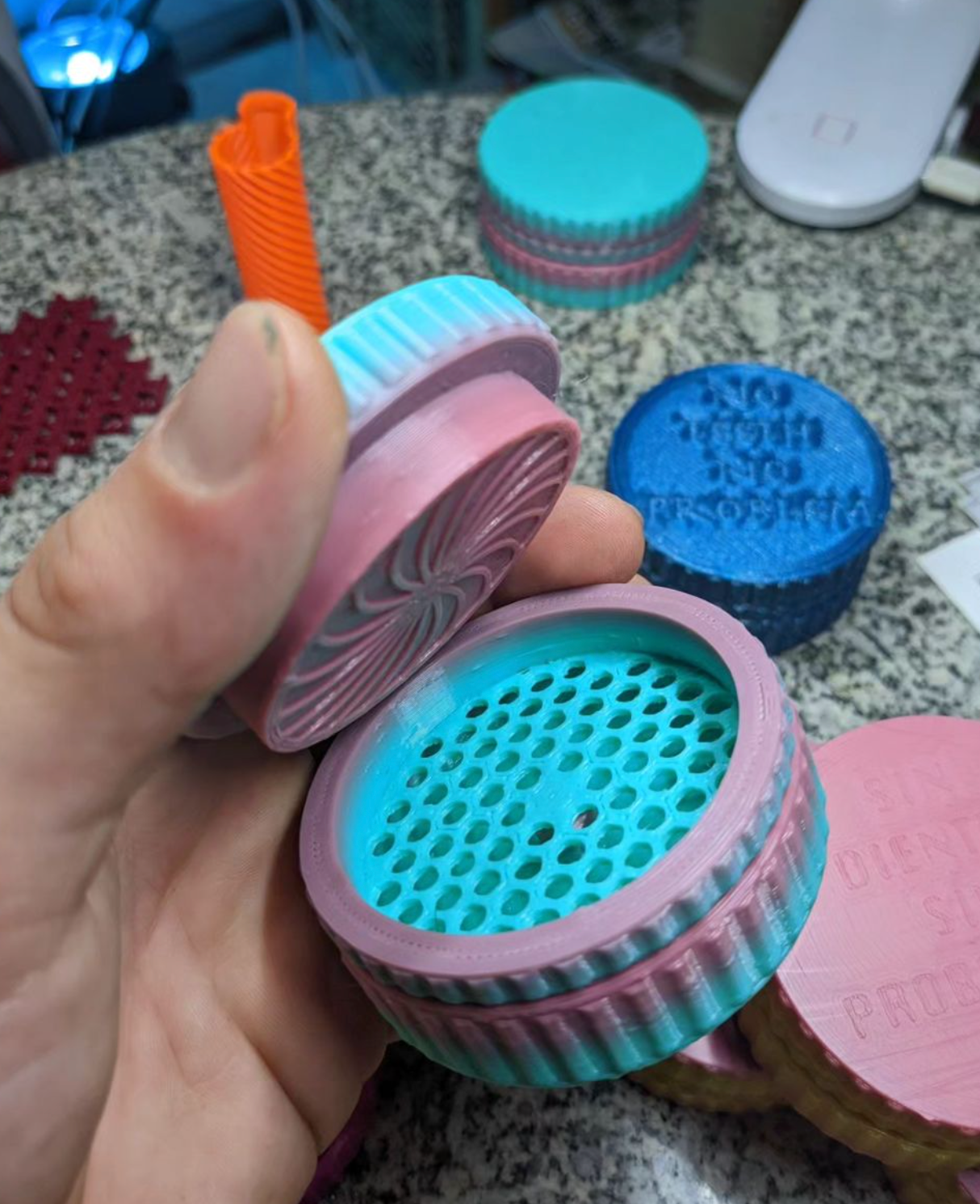 10 Custom with your Logo 3D Grinder toothless Normal Size