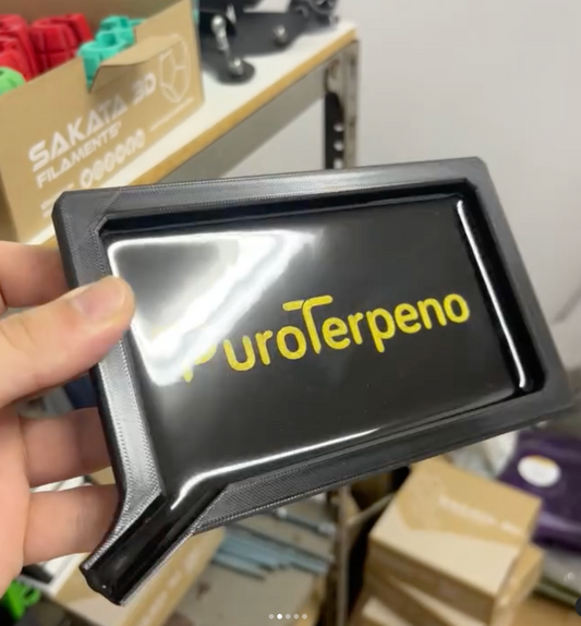 10 Custom with your Logo 3D Rolling Trays with Epoxi Resin