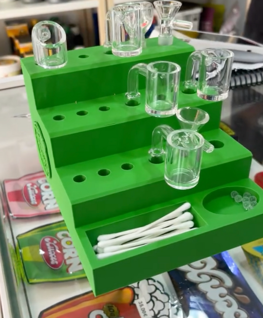 Custom with your Logo Dabbing Stand Style "Terps Army Stairs"