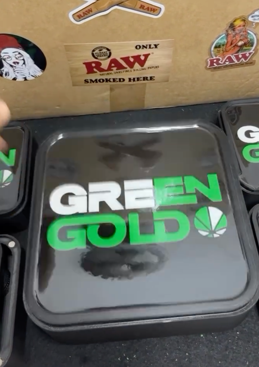 XXL Custom with your Logo Presentation Box, with Magnetic Resin Top and Jars