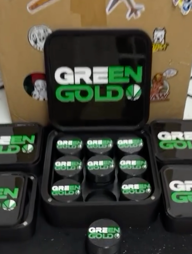 XXL Custom with your Logo Presentation Box, with Magnetic Resin Top and Jars