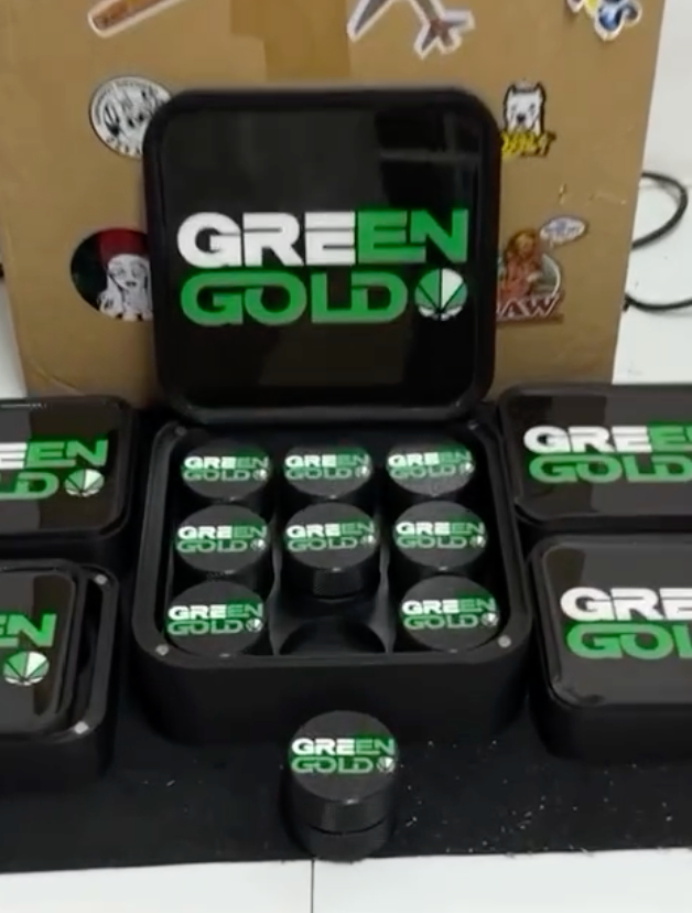 XXL Custom with your Logo Presentation Box, with Magnetic Resin Top and Jars